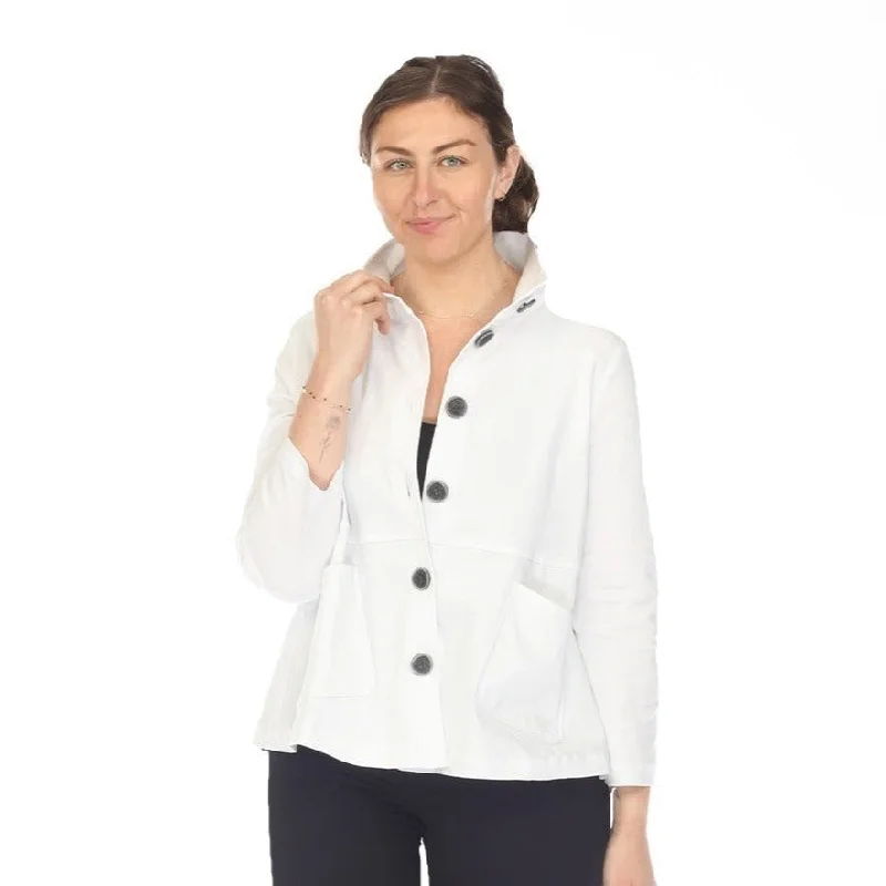 Habitat Lightweight Stretch Pocket Jacket in White - 16902-WT