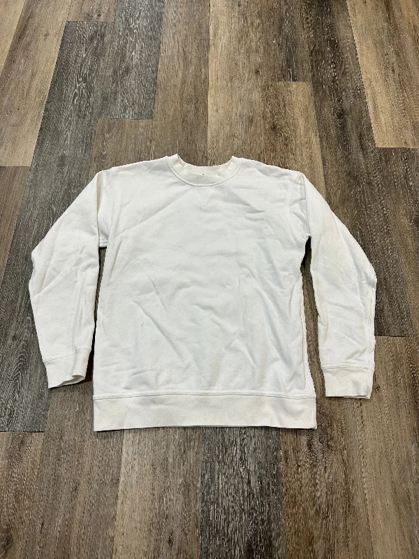 Athletic Sweatshirt Crewneck By Lululemon In White, Size: 6