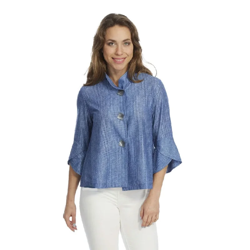 Lior Chambray Short Swing Jacket - Vaya