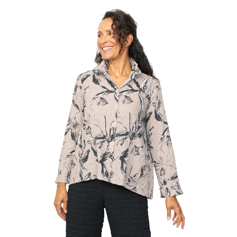 Habitat Pucker Weave Floral Retro Jacket - 23222