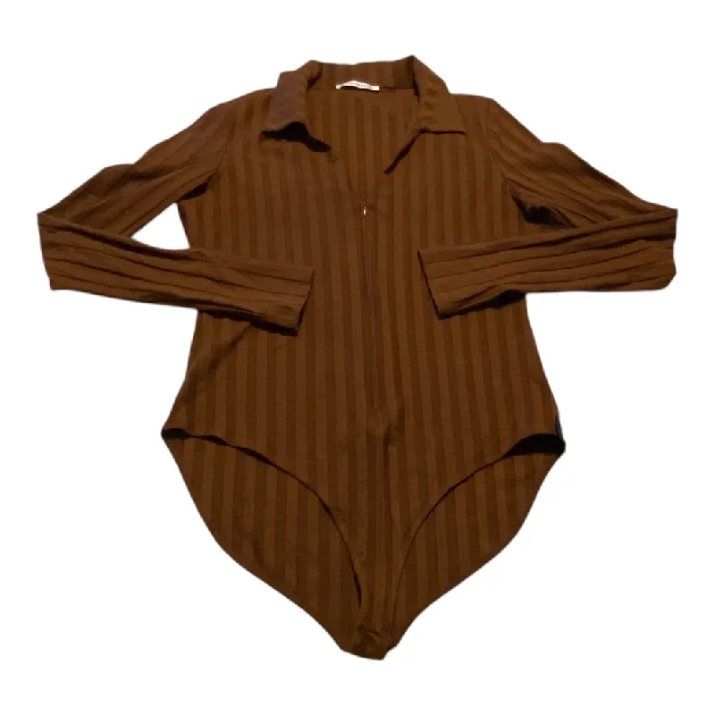 Bodysuit By Reformation In Brown, Size: Xl