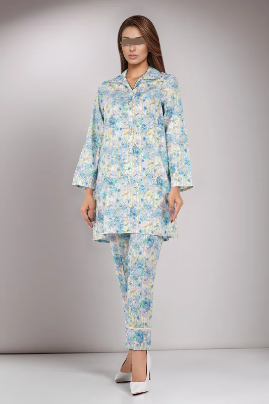 Printed Cambric Stitched 2 Piece (Shirt/Trouser)