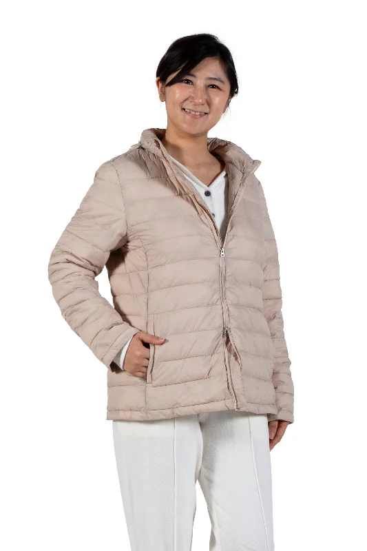 La Cera Quilted Nylon Puffer Jacket