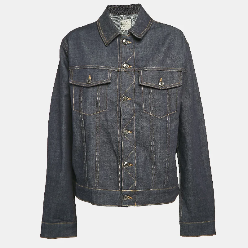 Zadig & Voltaire Blue Denim Button Front Jacket