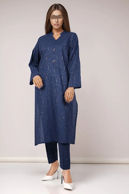 Cotton Jacquard Stitched 2 Piece (Shirt/Trouser)