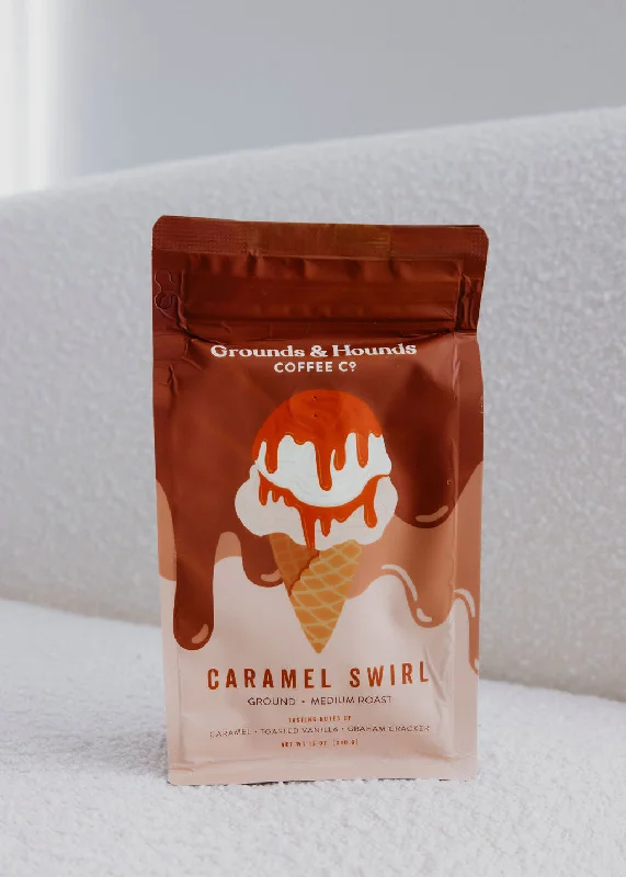 Caramel Swirl Coffee Grounds