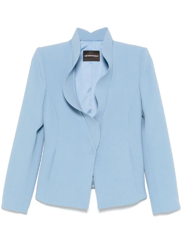 Emporio Armani Women's Jackets Clear blue