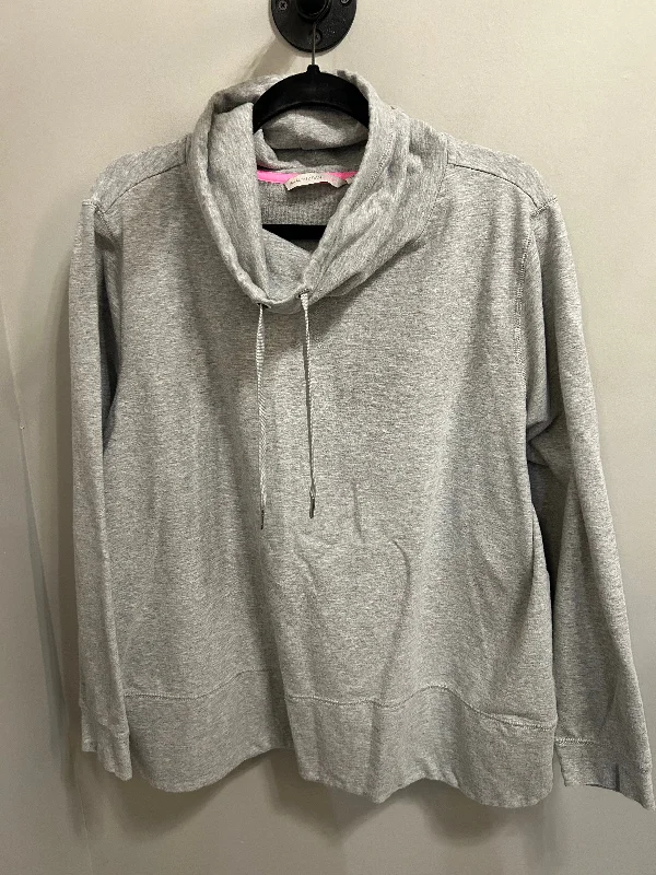 Sweatshirt Collar By Isaac Mizrahi Live Qvc In Grey, Size: Xl