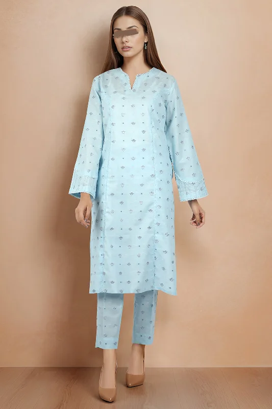 SAYA's Printed Cotton Jacquard Stitched For Mom And Daughter