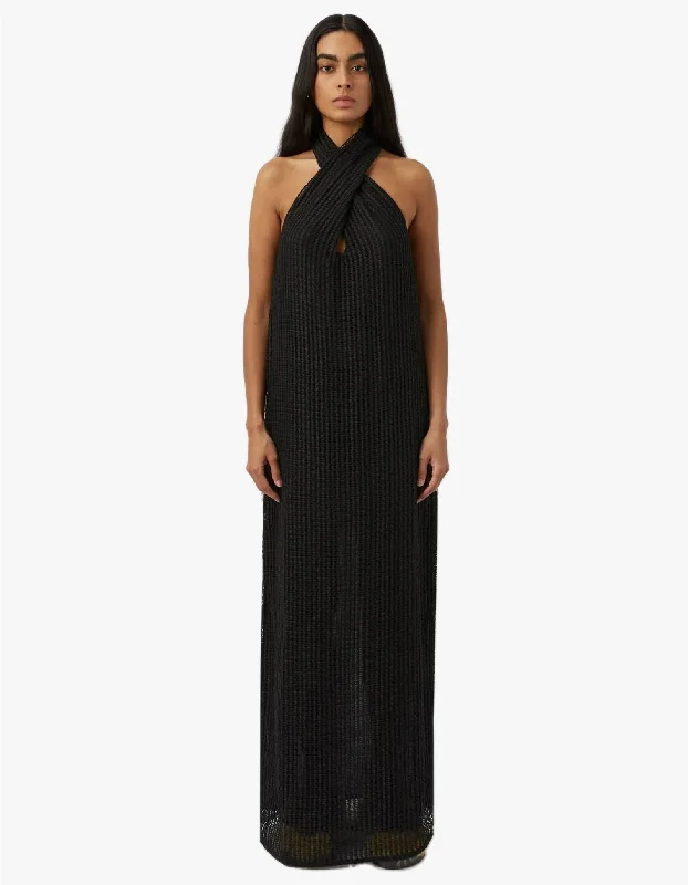 Willa Textured Dress - Black