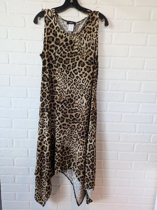 Dress Casual Short By Msk In Animal Print, Size: L