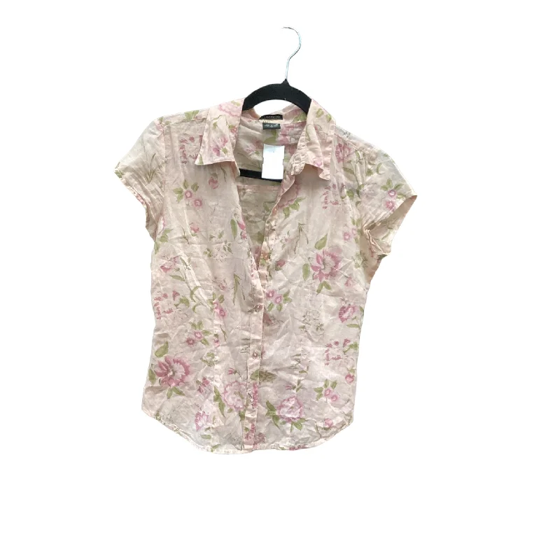 Floral Print Top Short Sleeve Cmf, Size M