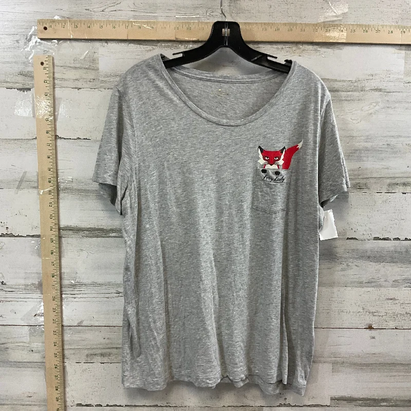 Grey Top Short Sleeve Kate Spade, Size Xl