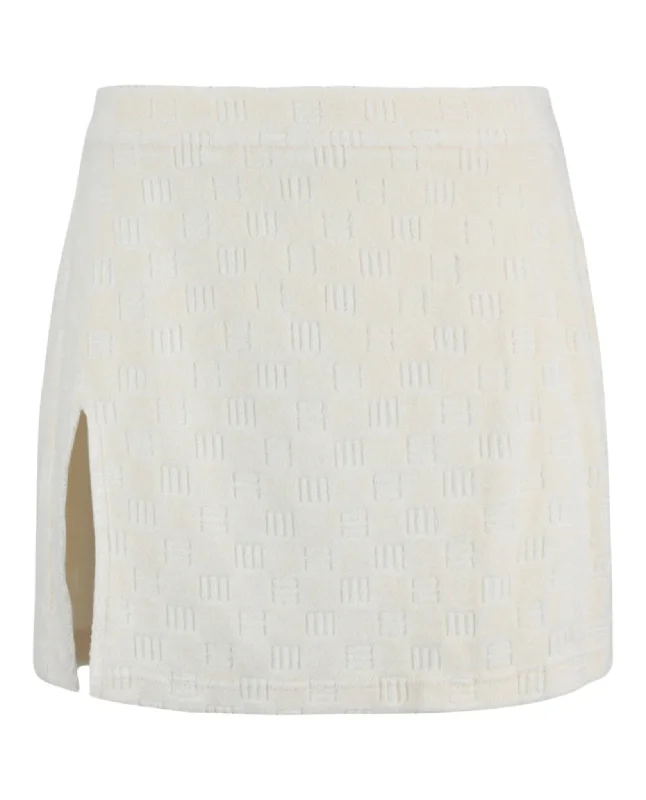 Monogrammed Terry Cloth Skirt