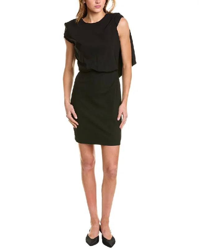 THEO The Label Gaia Backless Draped Mini Dress