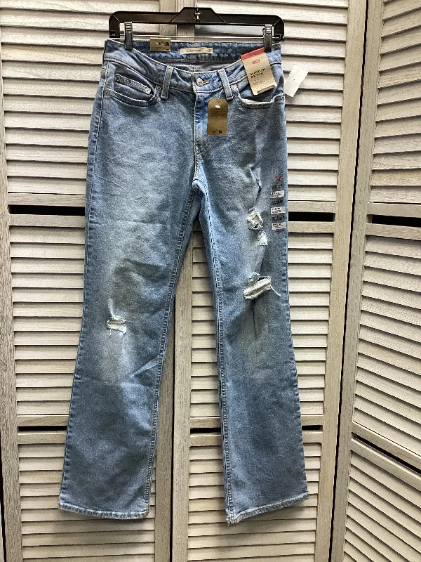 Jeans Boot Cut By Levis In Blue Denim, Size: 4