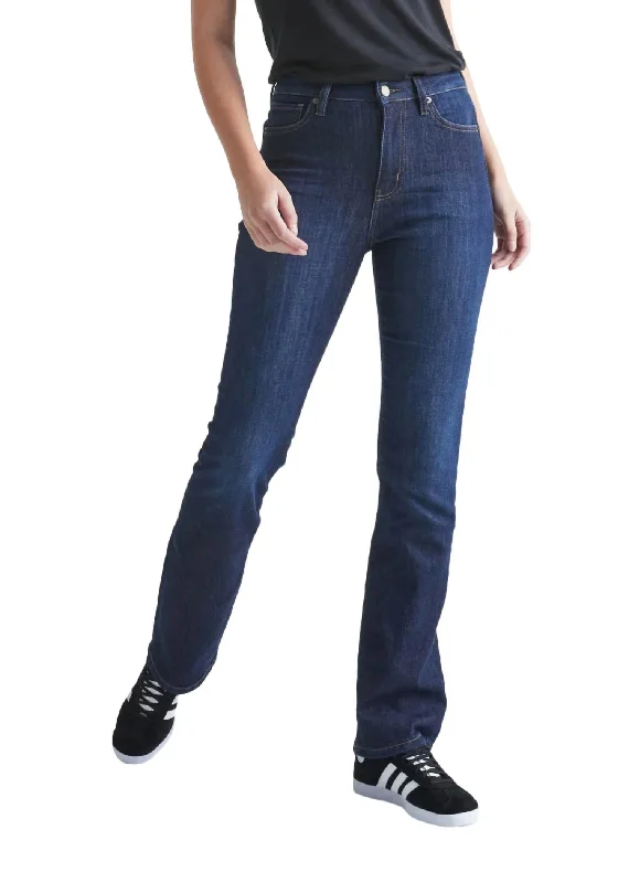 Performance High Rise Bootcut Jeans In Dark Stone