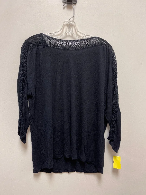 Top Long Sleeve By Ann Taylor In Navy, Size: Xl