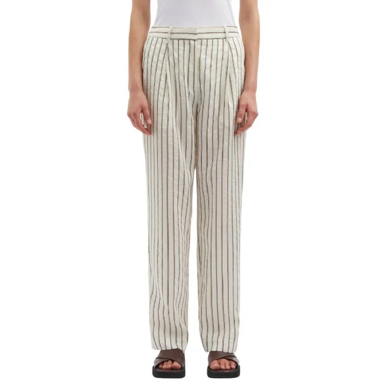 Agneta Trouser In Solitary Stripe