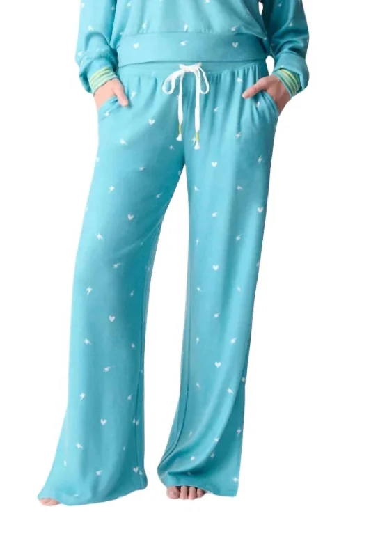 Electric Vibe Pj Pant In Blue Sage