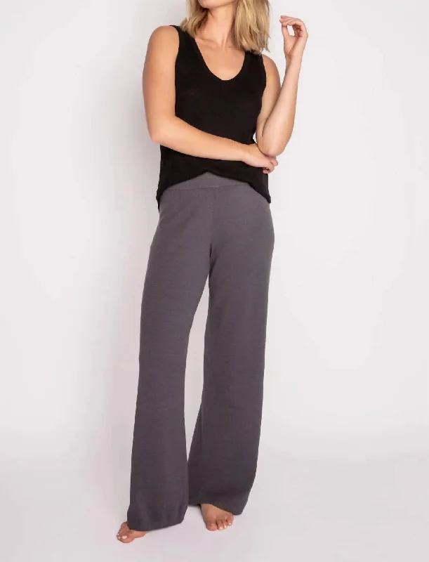 Slounge Town Pants In Charcoal