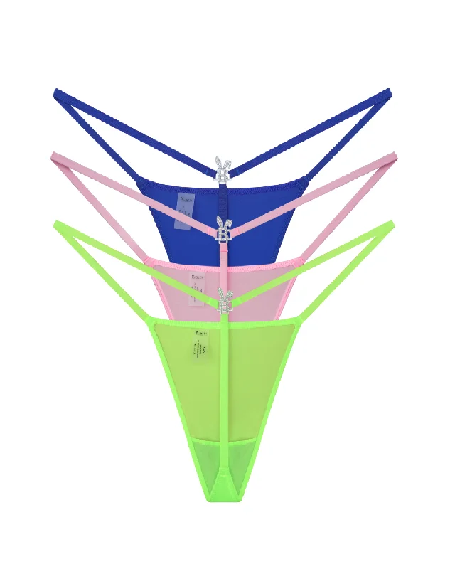 3-PACK BUNNY G-STRING THONGS