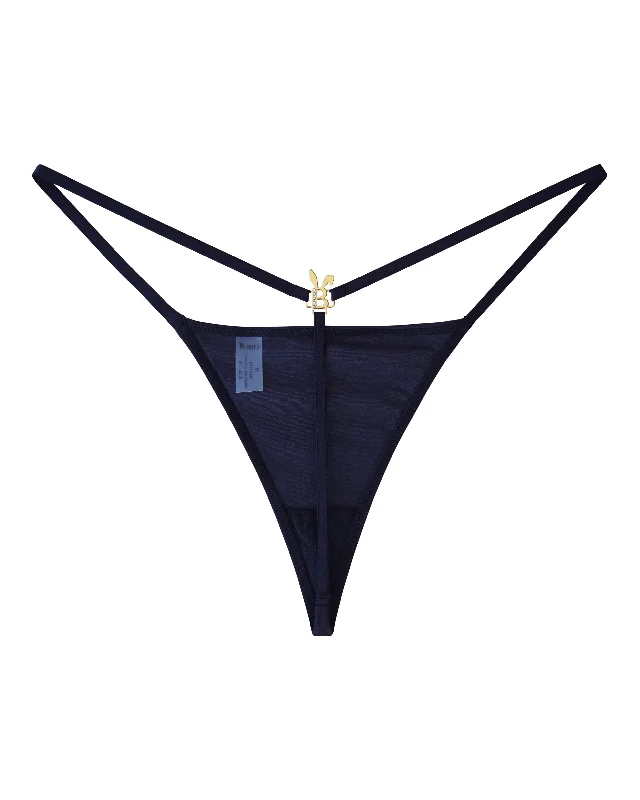 BUNNY G-STRING THONG IN BLACK