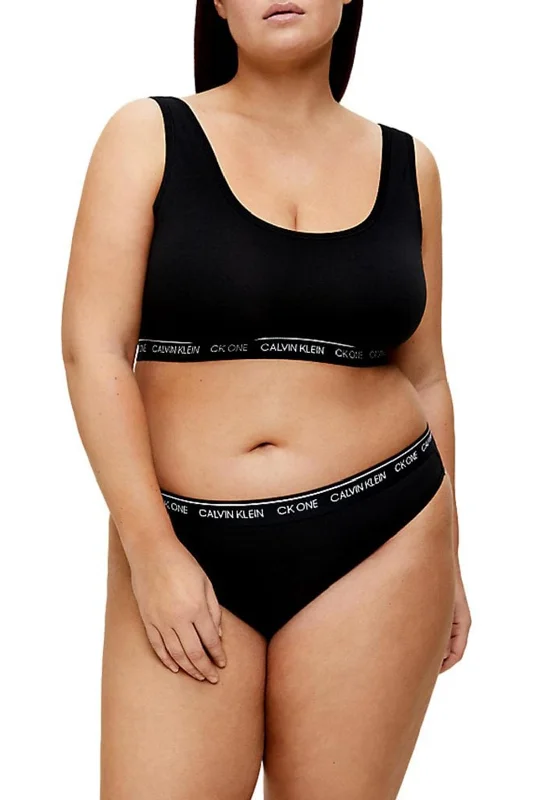 Calvin Klein Womens Plus Size Bralette, Black