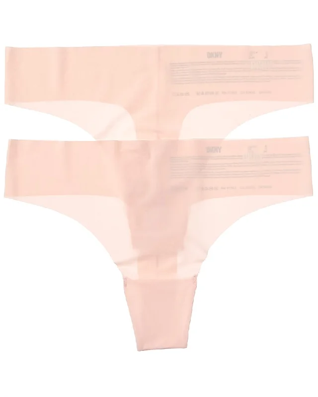 DKNY 2pk Litewear Cut Anywhere Thong