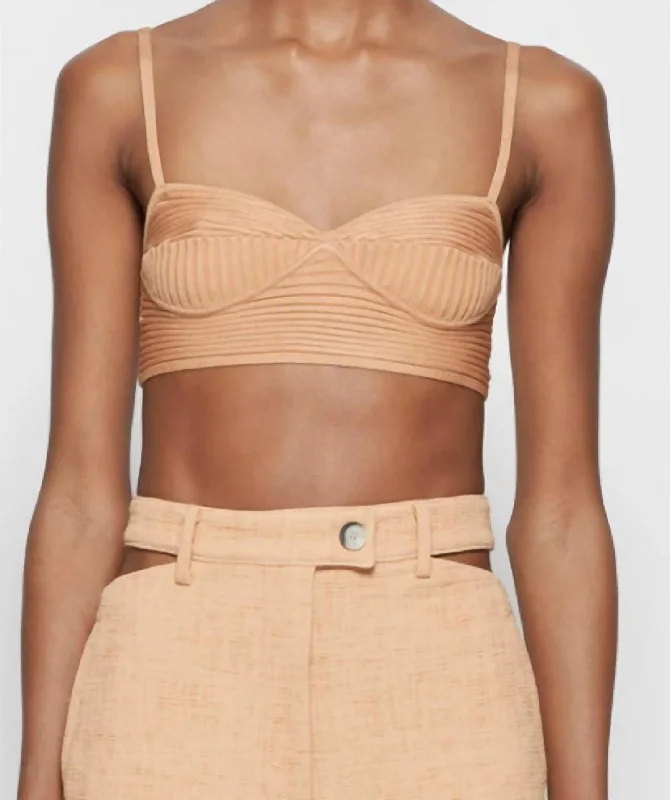 Linden Bralette In Butterscotch