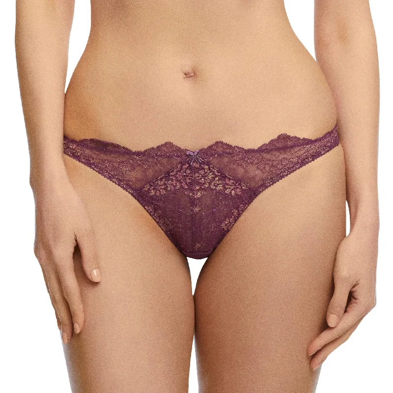 Lurex Lace G-string - Amethyst