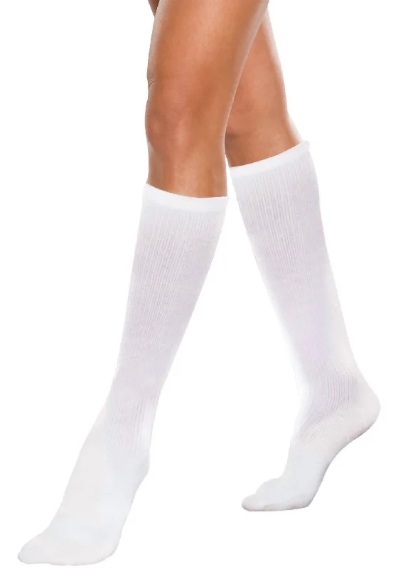 Maternity Casual Support Socks In White