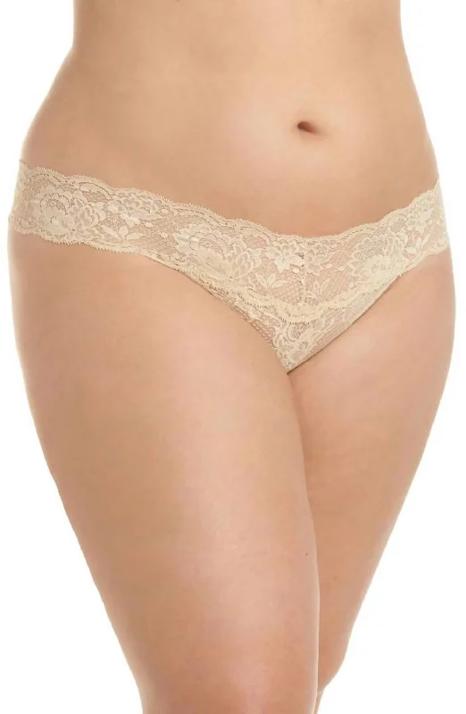 Never Say Never Cutie Thong Panty In Blush