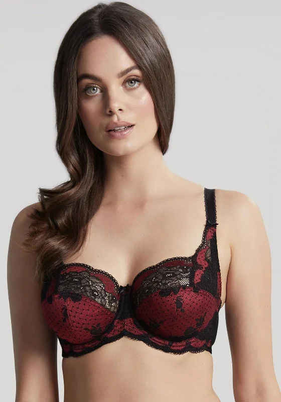 Panache Clara Full Cup Bra, Noir Ruby