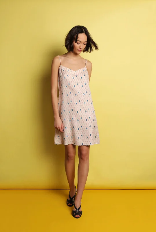 Mulberry Silk Nightdress - Kochi Pink