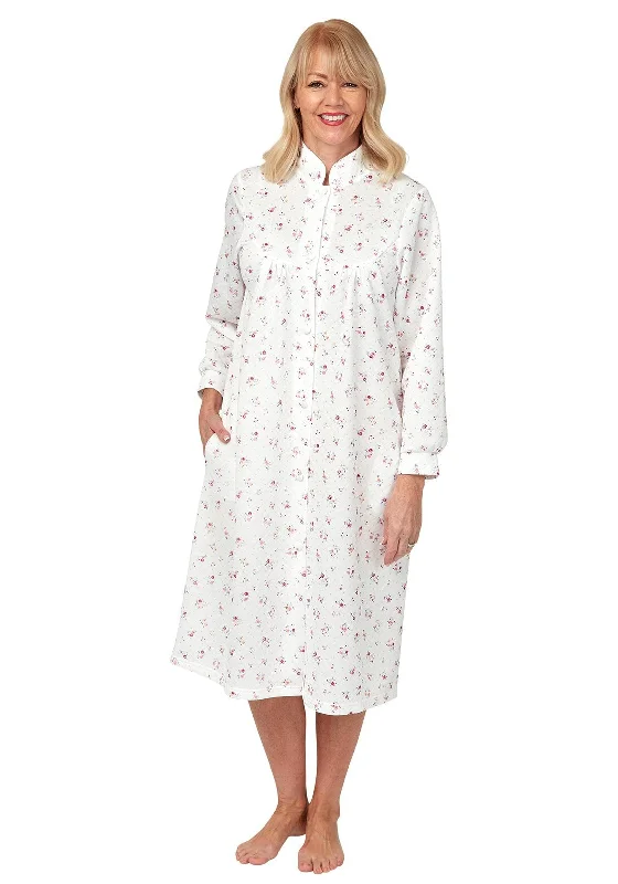 Marlon Quilted Floral Nightdress, Pink