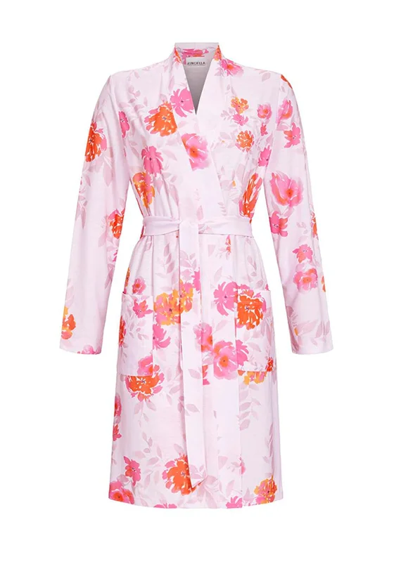 Ringella Floral Light Dressing Robe, Pink